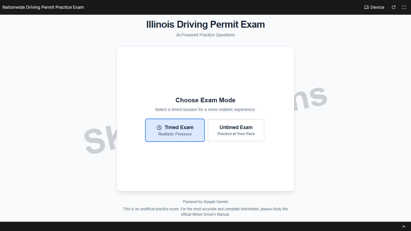Pick Timed or Untimed
